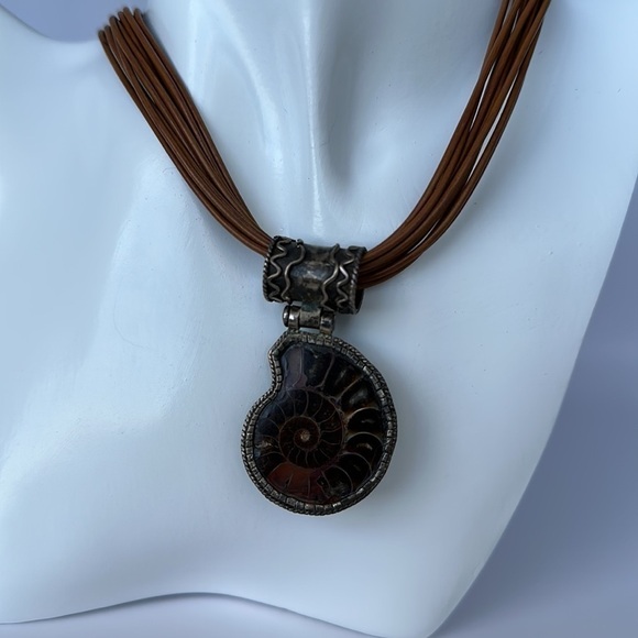 Ammonite Fossil Necklace - Picture 2 of 4